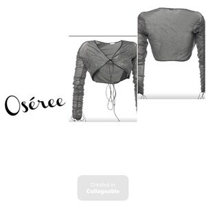 ‼️WOW‼️Oseree Silver Metallic Wrap Shrug‼️